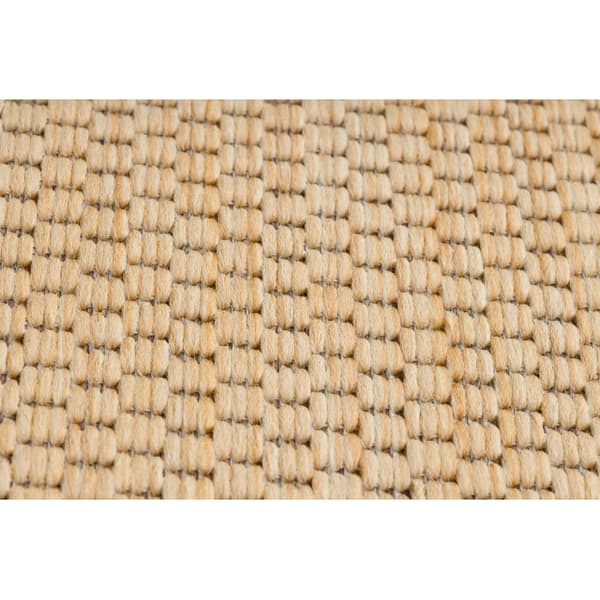 Löpare SIZAL FLOORLUX design 20014 mais / kaffe 70 cm, 70x510 cm