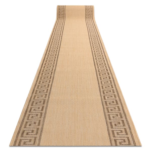 Löpare SIZAL FLOORLUX design 20014 mais / kaffe 70 cm, 70x770 cm