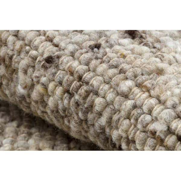 NEPAL 2100 ympyrä sand, beige matto - villainen, kaksipuolinen, luonnollinen, cirkel 120 cm