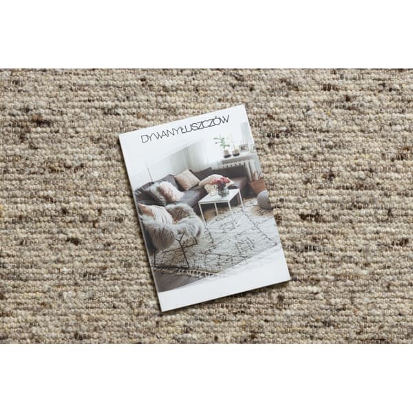 NEPAL 2100 ympyrä sand, beige matto - villainen, kaksipuolinen, luonnollinen, cirkel 120 cm
