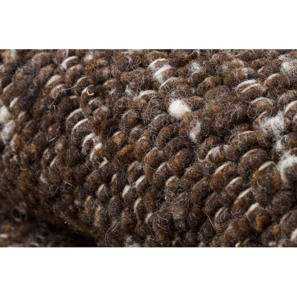 NEPAL 2100 ympyrä tabac ruskea matto - villainen, kaksipuolinen, luonnollinen, cirkel 100 cm