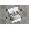 Miniatyrbillede 2 af 5: Fortovet SISAL FLOORLUX design 20079 sølv  / sort 80 cm, 80x560 cm