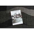 Miniatyrbillede 2 af 5: Fortovet SISAL FLOORLUX design 20212 sort / sølv 100 cm, 100x540 cm