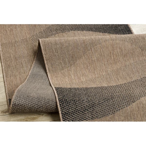 Fortovet SISAL FLOORLUX design 20212 coffee / sort 120 cm, 120x150 cm