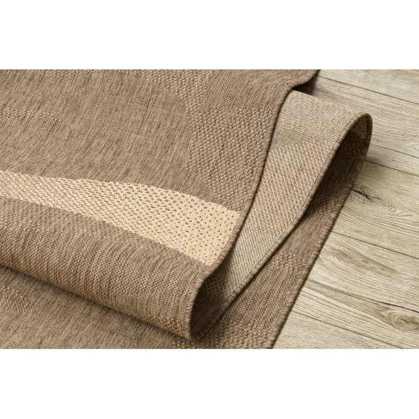Löpare SIZAL FLOORLUX design 20212 kaffe / mais 120 cm, 120x190 cm