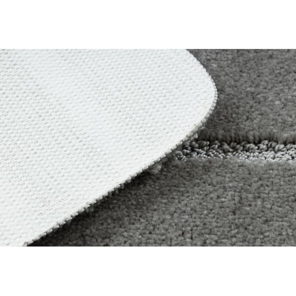 Kylpyhuonematto SUPREME LINES, Linjat, liukumaton, pehmeä - harmaa, 50x80 cm
