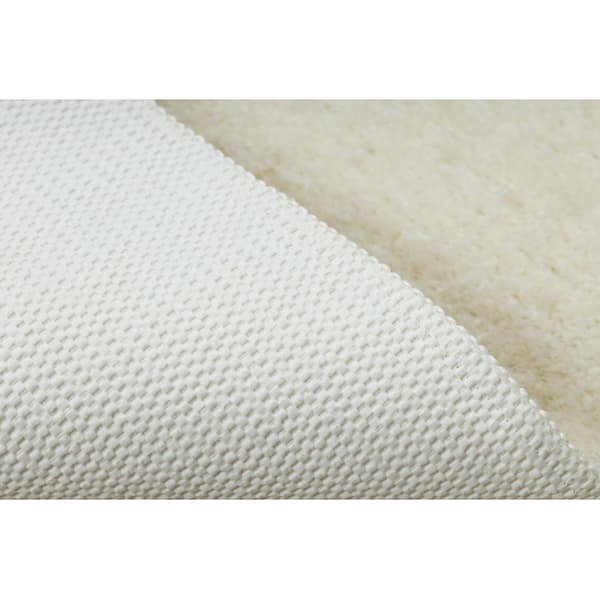 Badrumsmatta SANTA, enkel, halkfri, mjuk - vit, 50x80 cm
