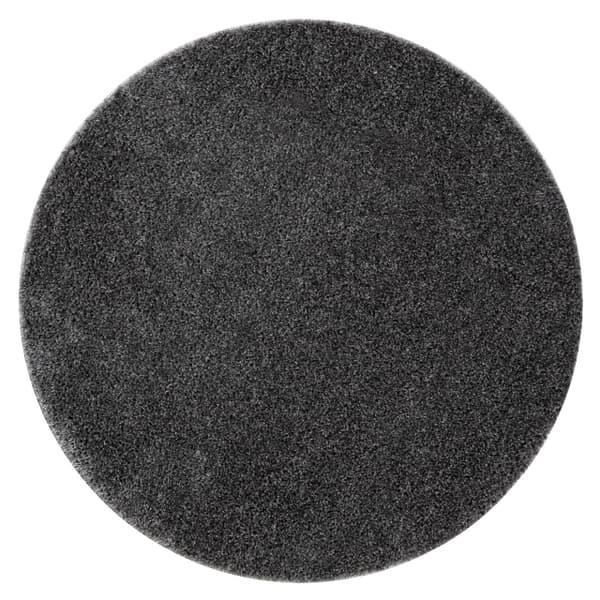 Badeværelsestæppe SYNERGY cirkel, glamour, skridsikkert, blødt - lurex grå, cirkel 67 cm