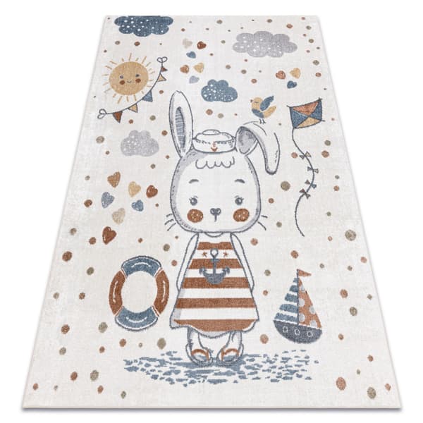 Matto BONO 8441 Pupu merimies kerma / sininen, 120x170 cm