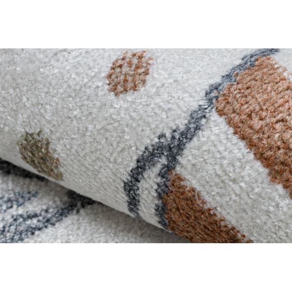 Tæppe BONO 8441 cirkel Kanin sømand creme / blå, cirkel 100 cm