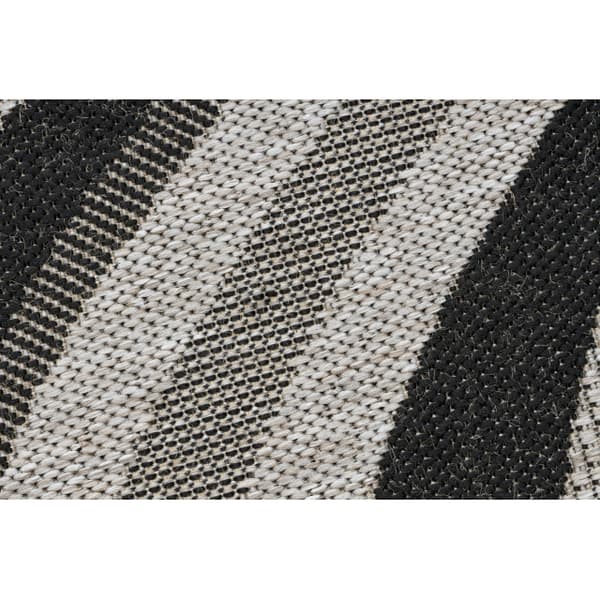 Matto SIZAL FLOORLUX suunnittelu 20353 hopea / musta 100 cm, 100x100 cm