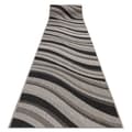 Miniatyrbild 1 av 5: Löpare SIZAL FLOORLUX design 20353 silver / svart 120 cm, 120x360 cm