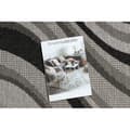 Miniatyrbillede 2 af 5: Fortovet SISAL FLOORLUX design 20353 sølv  / sort 120 cm, 120x960 cm
