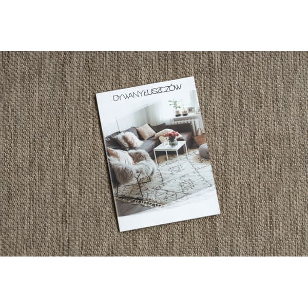 Löpare  SISAL FLOORLUX design 20433 taupe PLAIN 80 cm, 80x290 cm