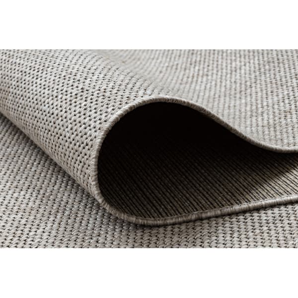 Fortovet SISAL FLOORLUX design 20433 sølv GLAT 70 cm, 70x420 cm