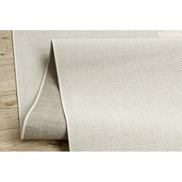 Löpare SISAL FLOORLUX design 20433 grädde PLAIN 100 cm, 100x660 cm