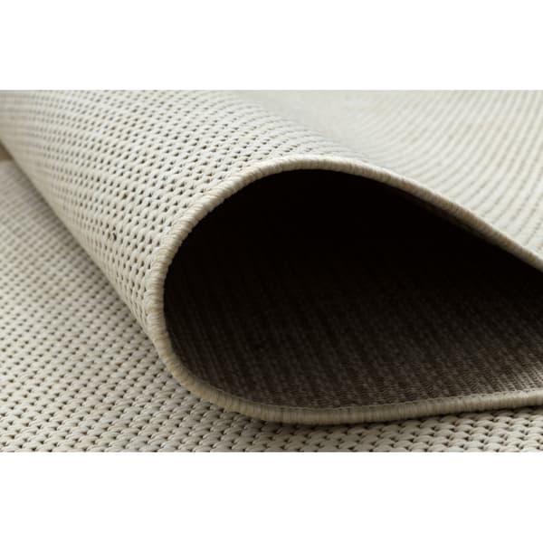 Löpare SISAL FLOORLUX design 20433 grädde PLAIN 120 cm, 120x970 cm