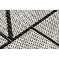 Miniatyrbild 5 av 5: Löpare  SIZAL FLOORLUX design 20605 TRIANGLER, GEOMETRISK silver / svart 100 cm, 100x100 cm