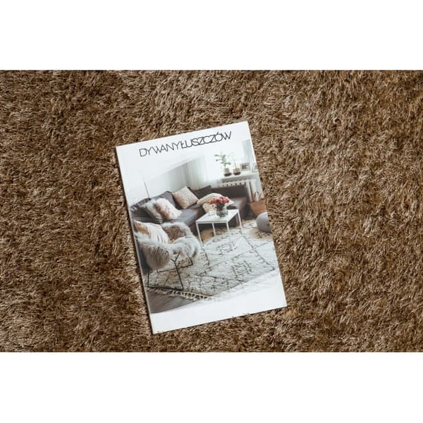 Tæppe BUENOS 6650 shaggy almindelig, ensfarvet beige, 120x170 cm