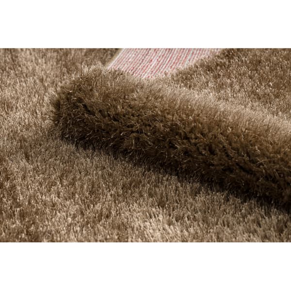 Tæppe BUENOS 6650 shaggy almindelig, ensfarvet beige, 180x270 cm
