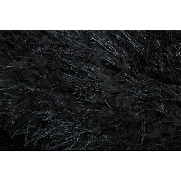 Tæppe BUENOS 6649 shaggy almindelig, ensfarvet sort, 200x290 cm