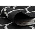 Miniatyrbild 5 av 5: Löpare SIZAL FLOORLUX design 20608 Marockansk spaljé svart / silver 70 cm, 70x850 cm