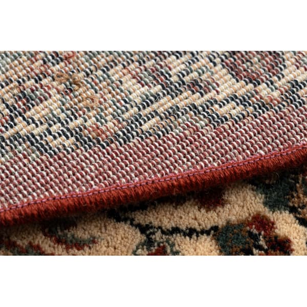 Tæppe villaa KASHQAI 4362 102 cirkel ornament beige / rødbrun, cirkel 160 cm