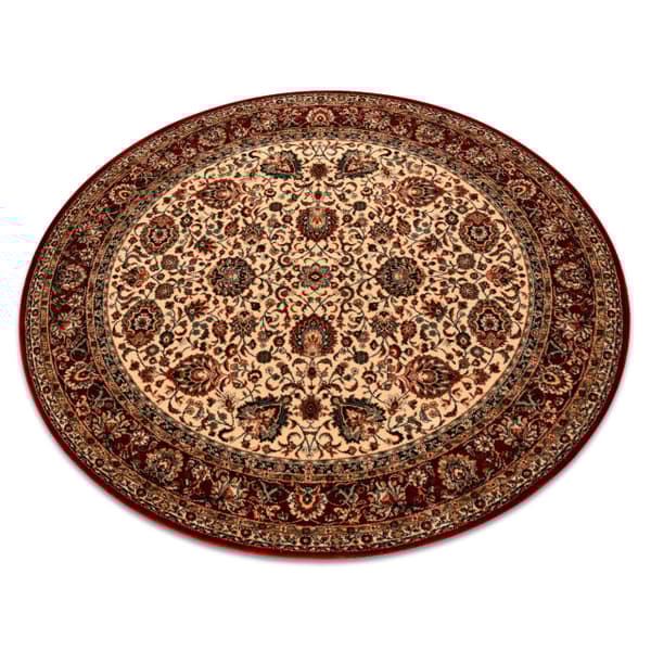 Tæppe villaa KASHQAI 4362 102 cirkel ornament beige / rødbrun, cirkel 160 cm