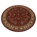 Miniatyrbillede 1 af 5: Tæppe villaa KASHQAI 4362 302 cirkel ornament rødbrun / beige, cirkel 120 cm