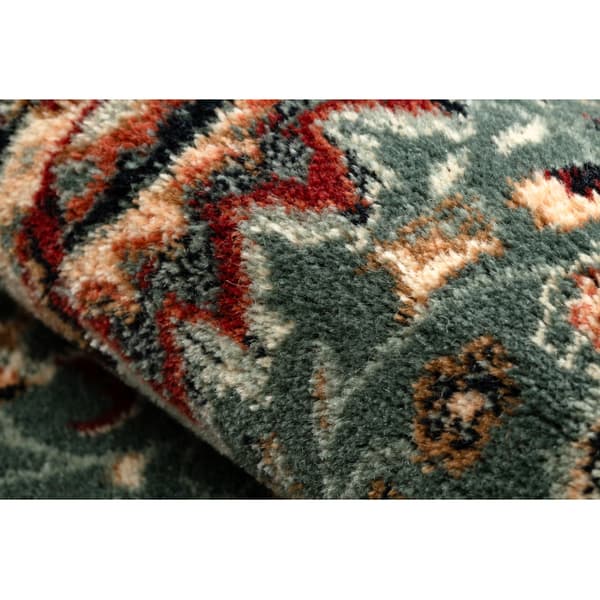 Tæppe villaa KASHQAI 4362 410 ornament grøn / beige, 160x240 cm