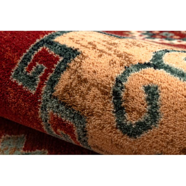 Tæppe villaa KASHQAI 4306 300 orientalsk, ramme terracotta / beige, 120x170 cm