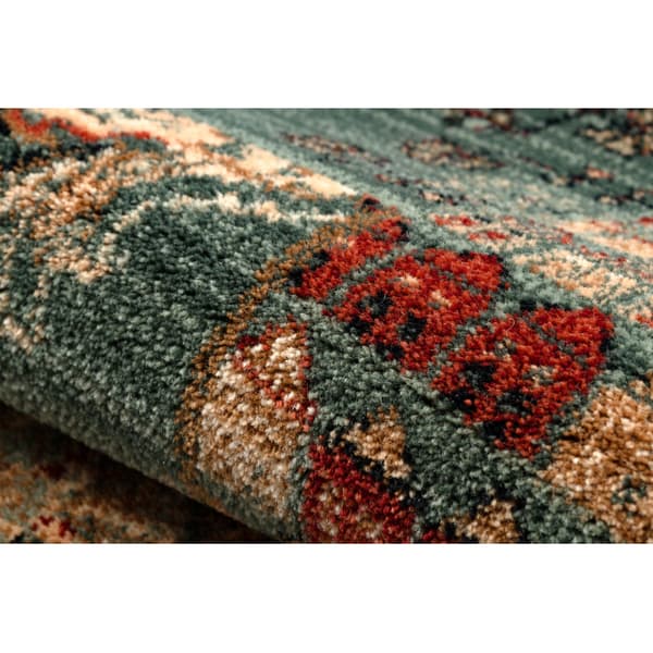 Tæppe villaa KASHQAI 4327 400 Patchwork grøn, 200x300 cm