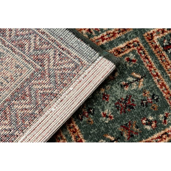 Ullmatta KASHQAI 4349 400 orientalisk, ram grön, 135x200 cm