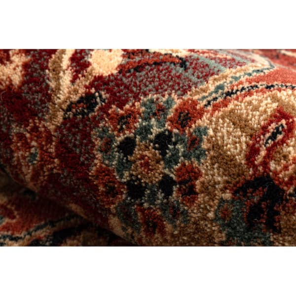 Villa matto KASHQAI 4373 301 itämainen, ristikko terrakotta / beige, 200x300 cm