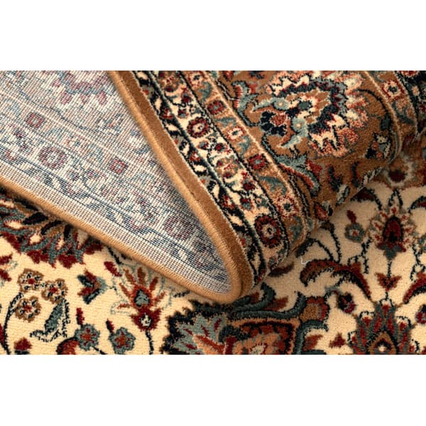 Tæppe villaa KASHQAI 4362 103 Blomster, ramme beige / rødbrun, 120x170 cm