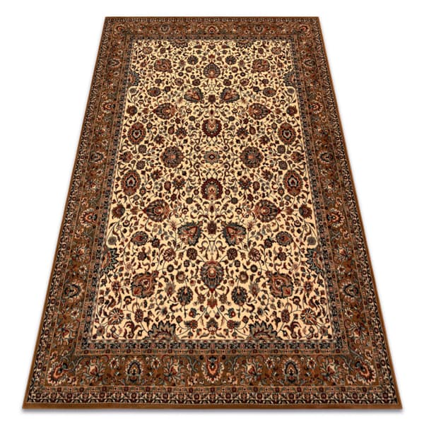 Tæppe villaa KASHQAI 4362 103 Blomster, ramme beige / rødbrun, 120x170 cm