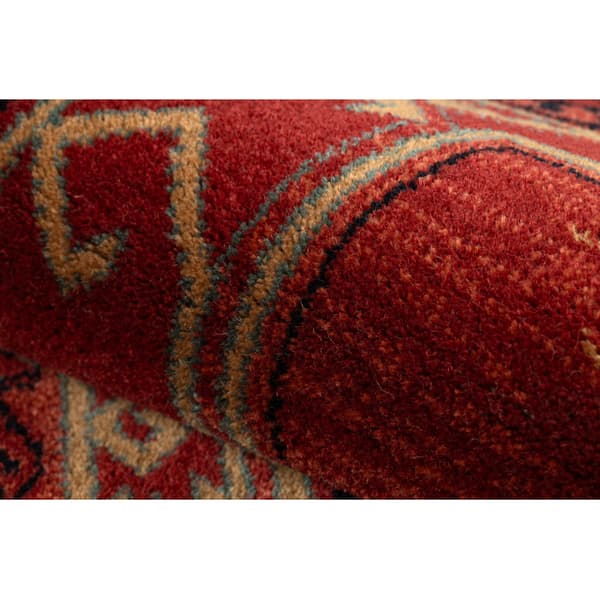 Ullmatta KASHQAI 4346 300 orientalisk, geometrisk rödvin, 160x240 cm