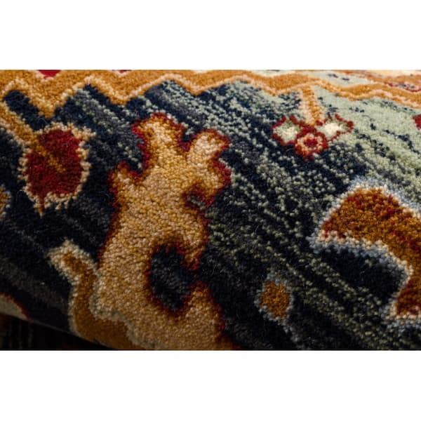Tæppe KESHAN Pynt, ramme itämainen 2886/53511 beige / marineblå blå, 300x380 cm