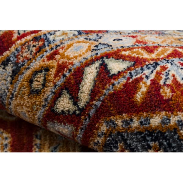Matto KESHAN Ornamentti, kehys itämainen 7874/53588 punaruskea, 120x145 cm