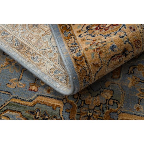Tæppe KESHAN Ramme itämainen 7875/53544 beige / blå, 250x340 cm