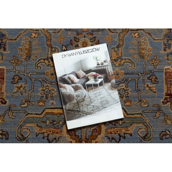 Matto KESHAN Kehys itämainen 7875/53544 beige / sininen, 80x145 cm