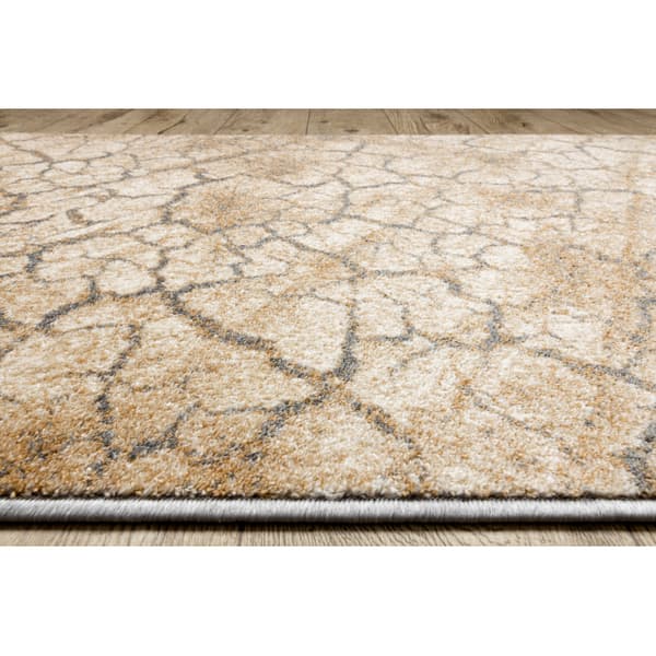 Fortovet KARMEL Terra revnet jord grå karamel 90 cm, 90x600 cm