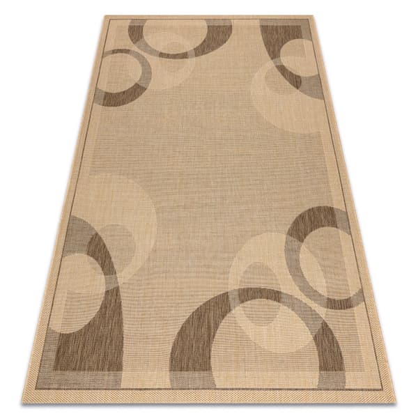 Sisaltæppe SISAL FLOORLUX 20078 men / coffee, 80x150 cm