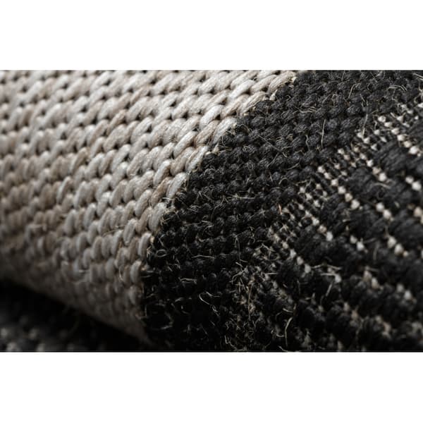 Sisaltæppe SISAL FLOORLUX 20195 SORT / sølv , 240x330 cm