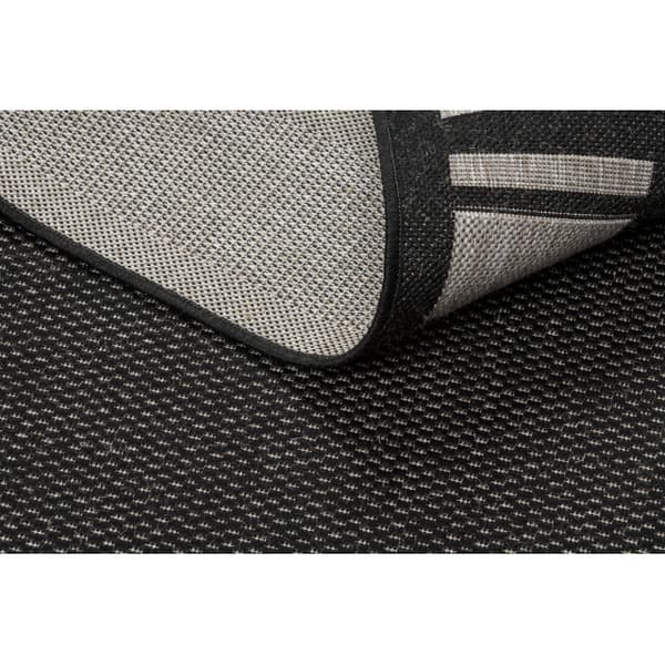 Sisaltæppe SISAL FLOORLUX 20195 SORT / sølv , 160x230 cm