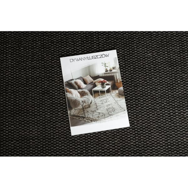 Sisaltæppe SISAL FLOORLUX 20195 SORT / sølv , 160x230 cm
