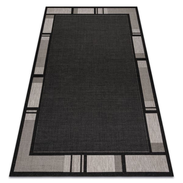 MATTA SIZAL FLOORLUX 20195 svart / silver, 160x230 cm