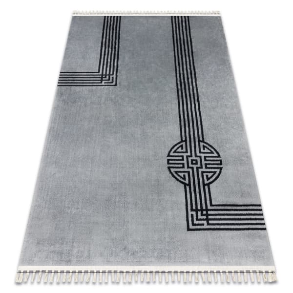 Matta AMOUR 53116D grå - Geometrisk, Linjer modern, elegant, 196x290 cm