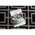 Miniatyrbild 3 av 5: Matta AMOUR 53078B svart - Geometrisk, Linjer modern, elegant, 98x200 cm