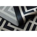 Miniatyrbild 5 av 5: Matta AMOUR 53078B svart - Geometrisk, Linjer modern, elegant, 98x200 cm